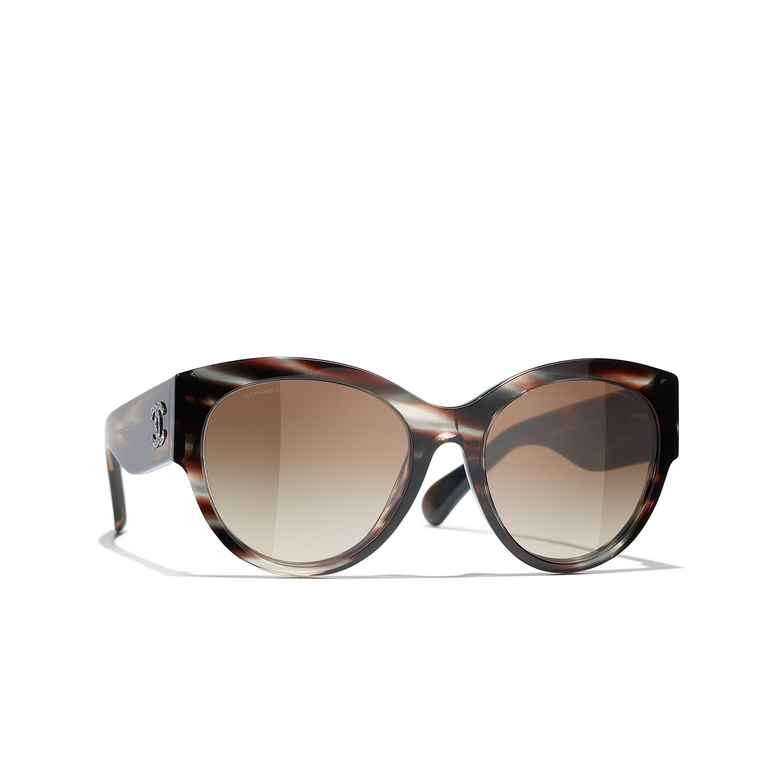 CHANEL butterfly Sunglasses 1727S5 brown tortoise & grey