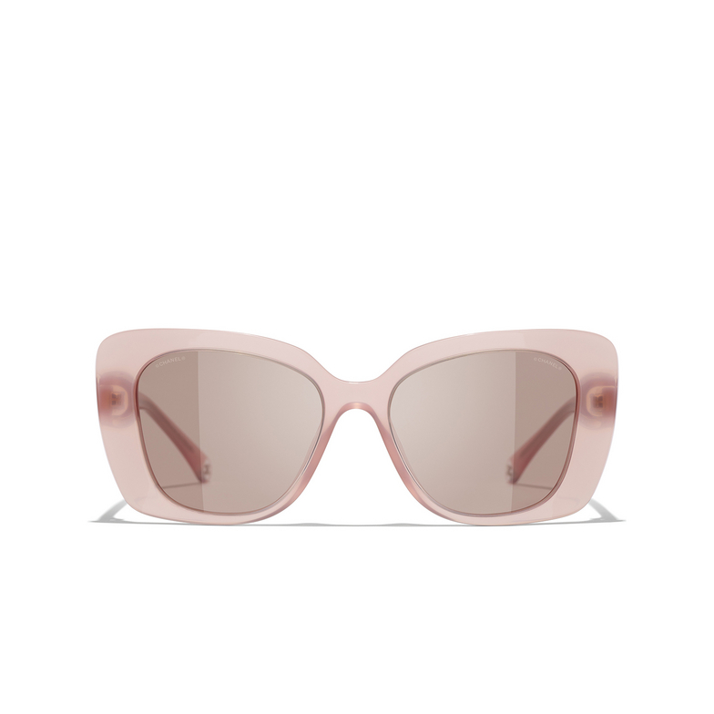 CHANEL rectangle Sunglasses 17334R light pink
