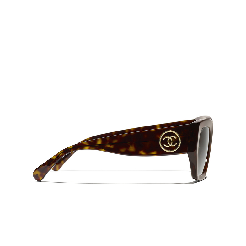 CHANEL square Sunglasses C71483 dark tortoise