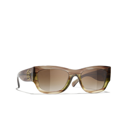 Gafas de sol rectangulares CHANEL 1743S5 khaki & brown