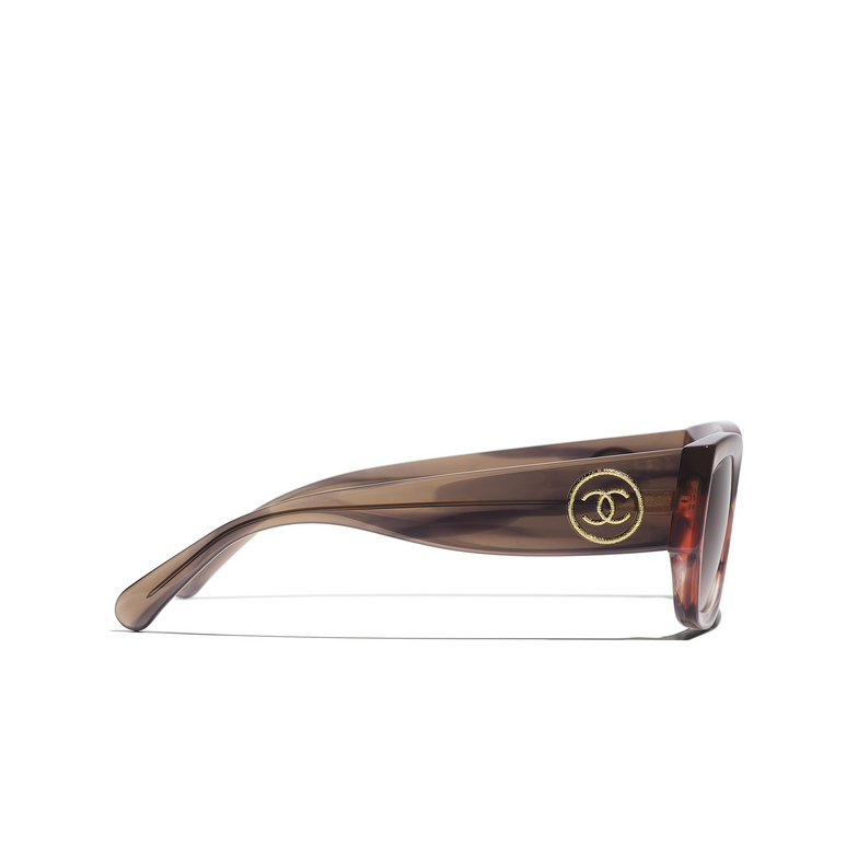 Solaires rectangles CHANEL 174418 brown & orange