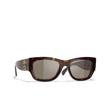 CHANEL rectangle Sunglasses C71483 dark tortoise