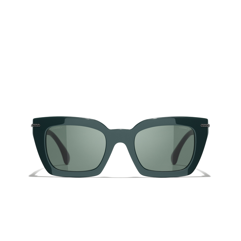 CHANEL square Sunglasses 14593H green