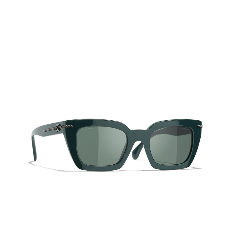 CHANEL square Sunglasses 14593H green