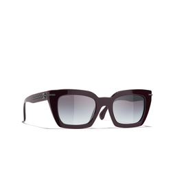 CHANEL quadratische sonnenbrille 1461S6 burgundy