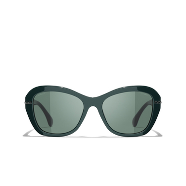 CHANEL Schmetterlingsförmige sonnenbrille 14593H green - Vorderansicht
