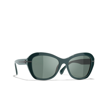 CHANEL butterfly Sunglasses 14593H green