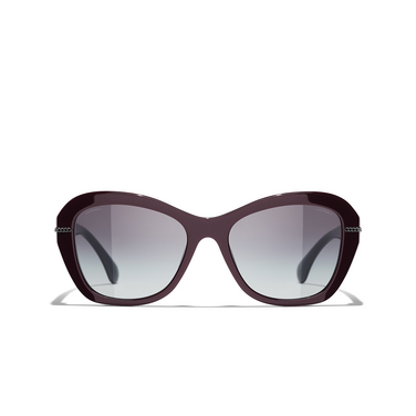 CHANEL Schmetterlingsförmige sonnenbrille 1461S6 burgundy - Vorderansicht