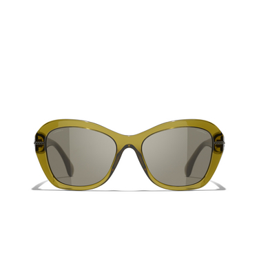 CHANEL butterfly Sunglasses 1742/3 khaki - front view