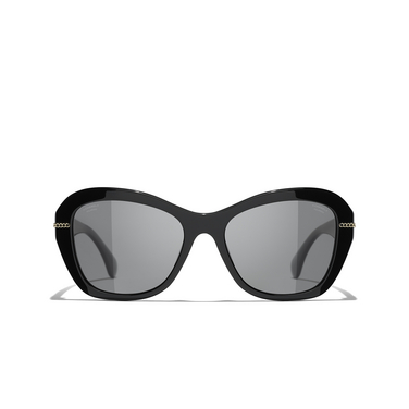 CHANEL Schmetterlingsförmige sonnenbrille C622T8 black - Vorderansicht