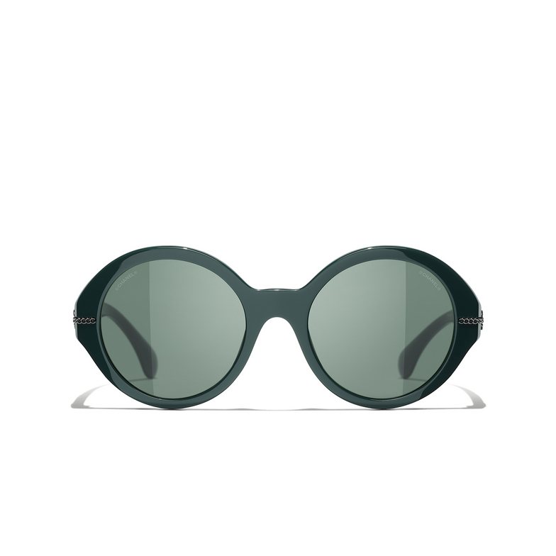 CHANEL round Sunglasses 14593H green