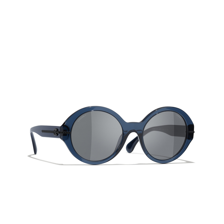 CHANEL round Sunglasses C503S4 blue