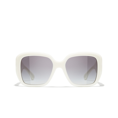 CHANEL square Sunglasses 1255S6 white - front view