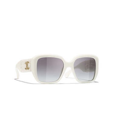 CHANEL square Sunglasses 1255S6 white - three-quarters view