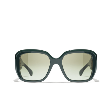 CHANEL square Sunglasses 1459S3 dark green - front view