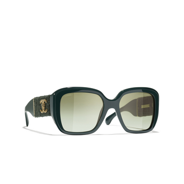 CHANEL square Sunglasses 1459S3 dark green - three-quarters view