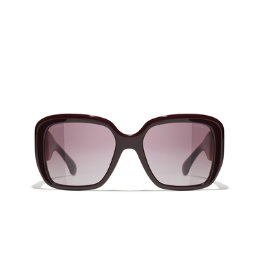 CHANEL square Sunglasses 1461S1 burgundy - front view