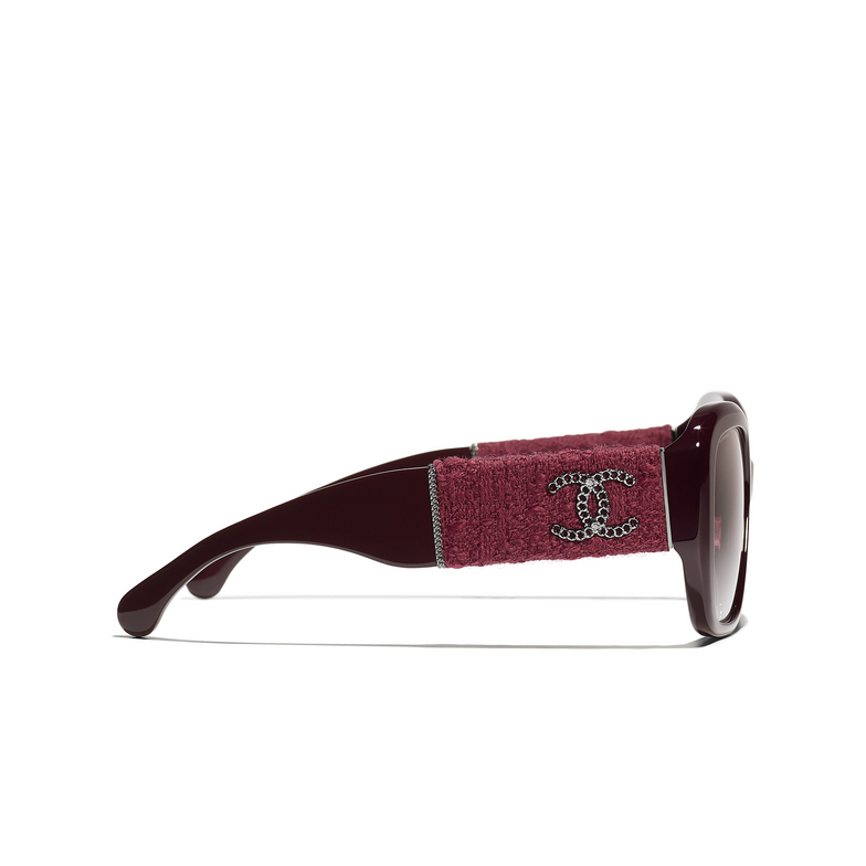 CHANEL square Sunglasses 1461S1 burgundy