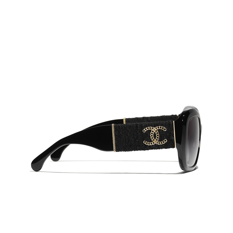 CHANEL square Sunglasses C622S6 black & gold
