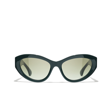 Gafas de sol ojo de gato CHANEL 1459S3 dark green - Vista delantera