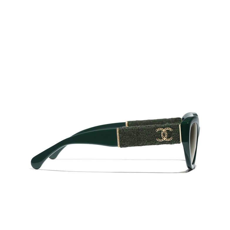 CHANEL Katzenaugenförmige sonnenbrille 1459S3 dark green