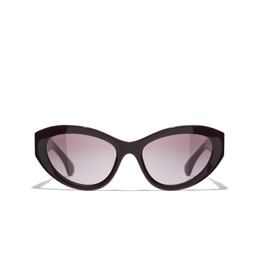 Gafas de sol ojo de gato CHANEL 1461S1 burgundy - Vista delantera