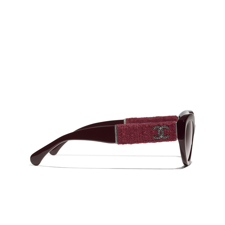 CHANEL Katzenaugenförmige sonnenbrille 1461S1 burgundy