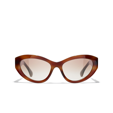 CHANEL cateye Sunglasses 175113 tortoise - front view