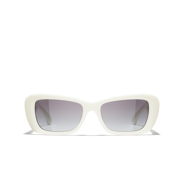 CHANEL rectangle Sunglasses 1255S6 white