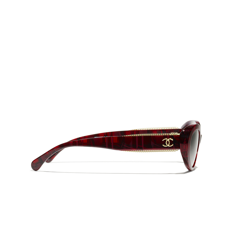 CHANEL oval Sunglasses 166571 red