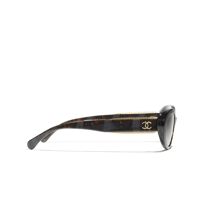 CHANEL oval Sunglasses 166771 black