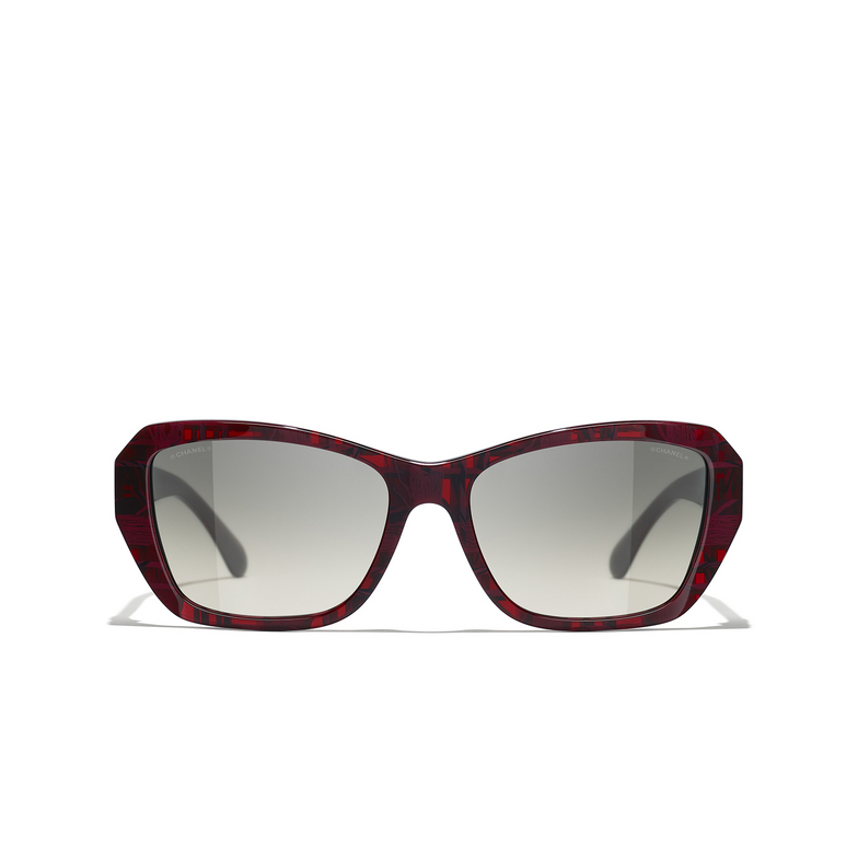 CHANEL Schmetterlingsförmige sonnenbrille 166571 red