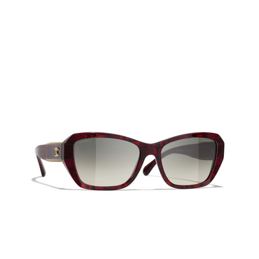 CHANEL butterfly Sunglasses 166571 red - three-quarters view
