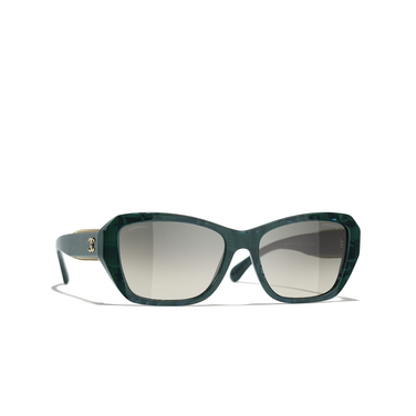 CHANEL butterfly Sunglasses 166671 green - three-quarters view