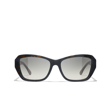 CHANEL Schmetterlingsförmige sonnenbrille 166771 black - Vorderansicht