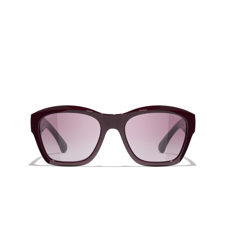 CHANEL quadratische sonnenbrille 1461S1 burgundy