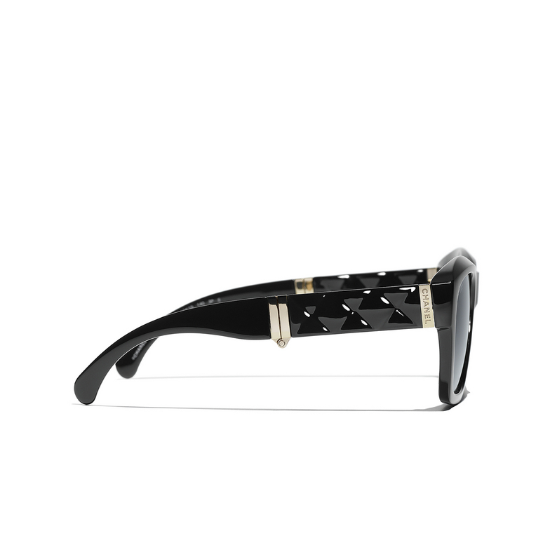 CHANEL quadratische sonnenbrille C622S8 black & gold