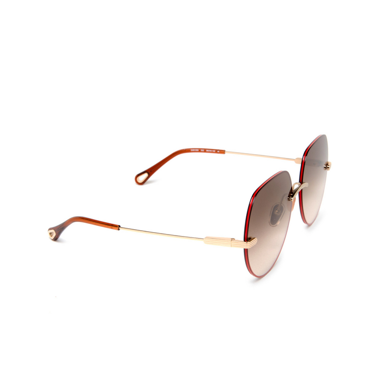 Chloé Benjamine round Sunglasses 002 gold - 2/5