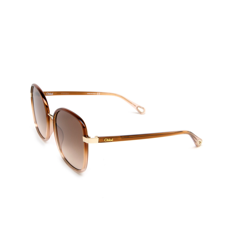 Chloé CH0031S rectangle Sunglasses 007 brown - 4/5