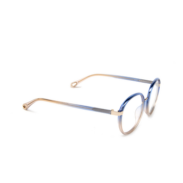 Chloé CH0033O Korrektionsbrillen 004 blue - Dreiviertelansicht
