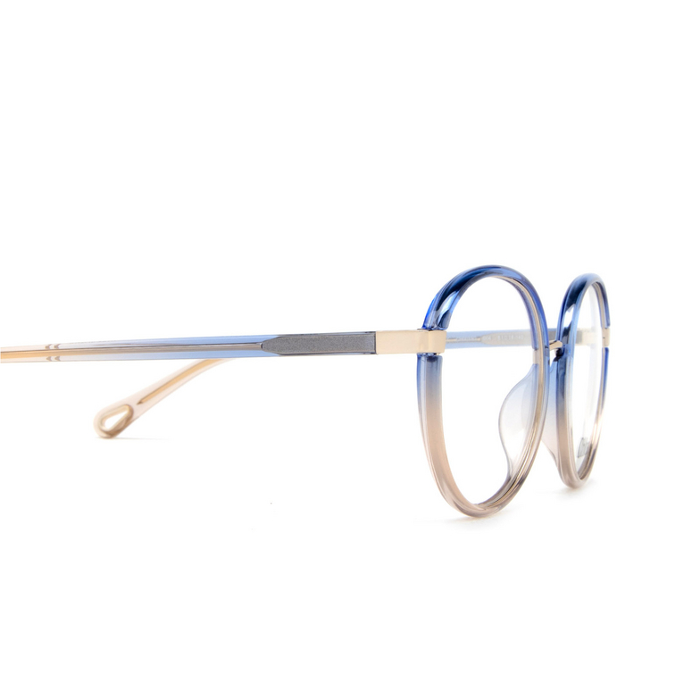 Chloé CH0033O round Eyeglasses 004 blue - 3/5