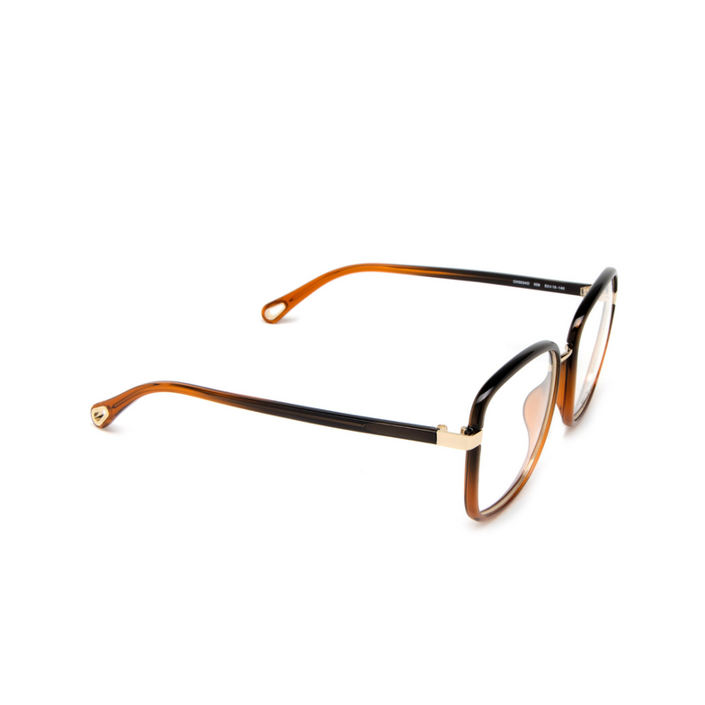 Chloé CH0034O rectangle Eyeglasses 009 black - 2/5