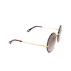 Chloé CH0047S round Sunglasses 001 gold - product thumbnail 2/5
