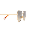 Chloé CH0071S irregular Sunglasses 002 gold - product thumbnail 3/6