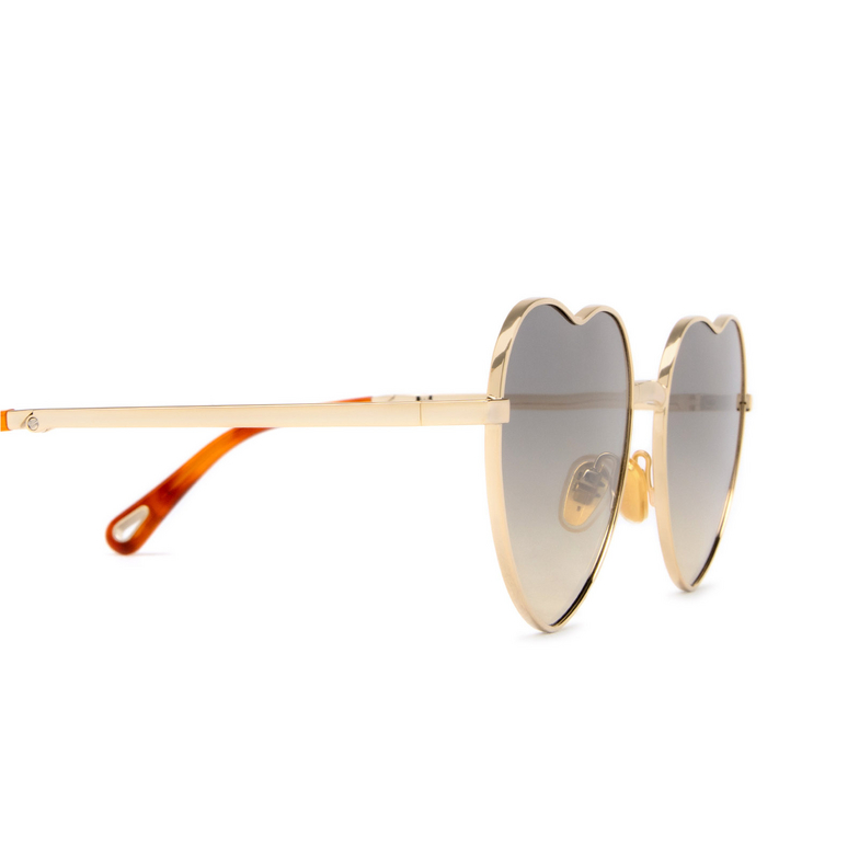 Chloé CH0071S irregular Sunglasses 002 gold - 3/6
