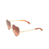 Chloé CH0071S irregular Sunglasses 003 gold - product thumbnail 4/6
