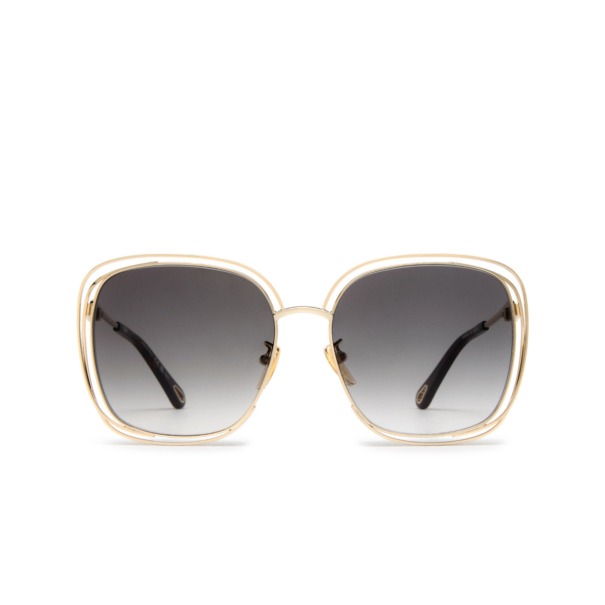 Chloé CH0077SK square Sunglasses 001 Gold - front view