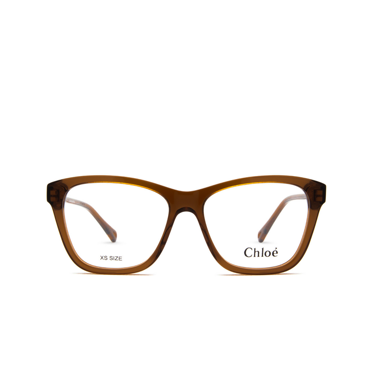 Chloé CH0084O rectangle Eyeglasses 002 Brown - front view