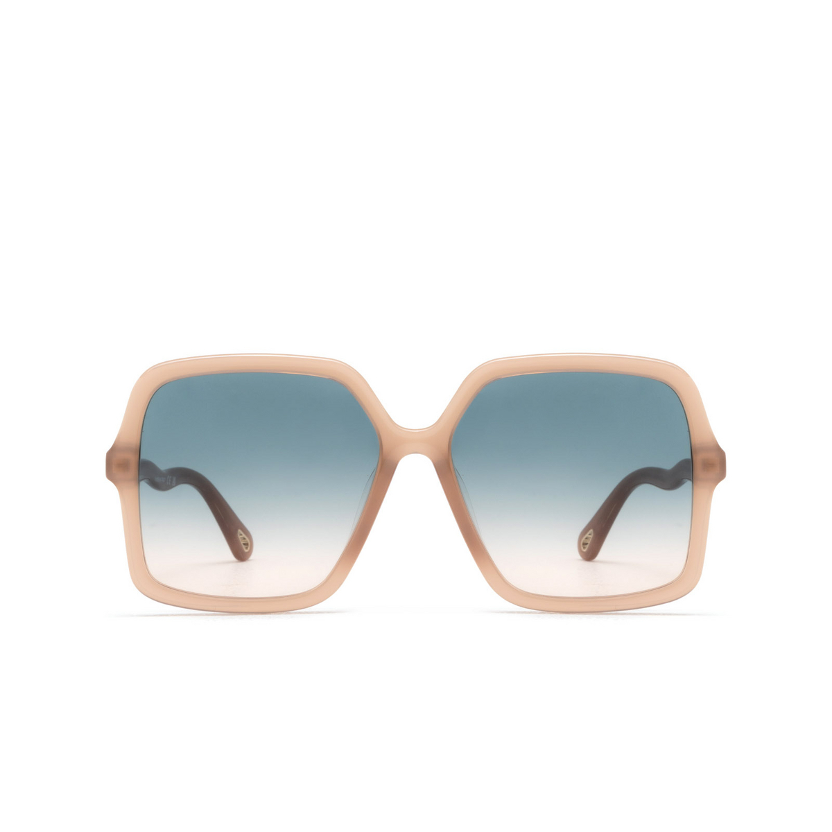 Chloé CH0086SA rectangle Sunglasses 003 Nude - front view