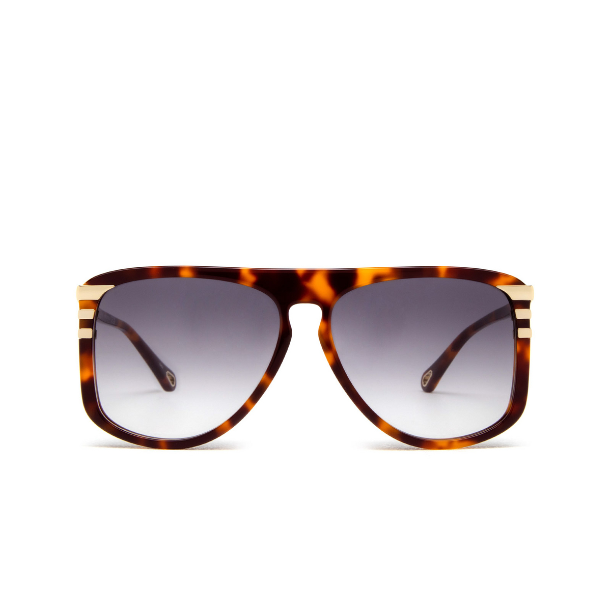 Chloé West mask Sunglasses 007 Havana - front view